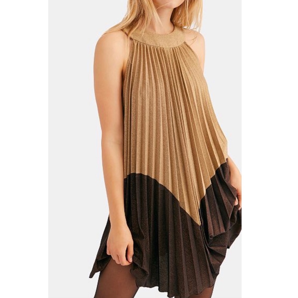 BNWT FREE PEOPLE METALLIC DRESS